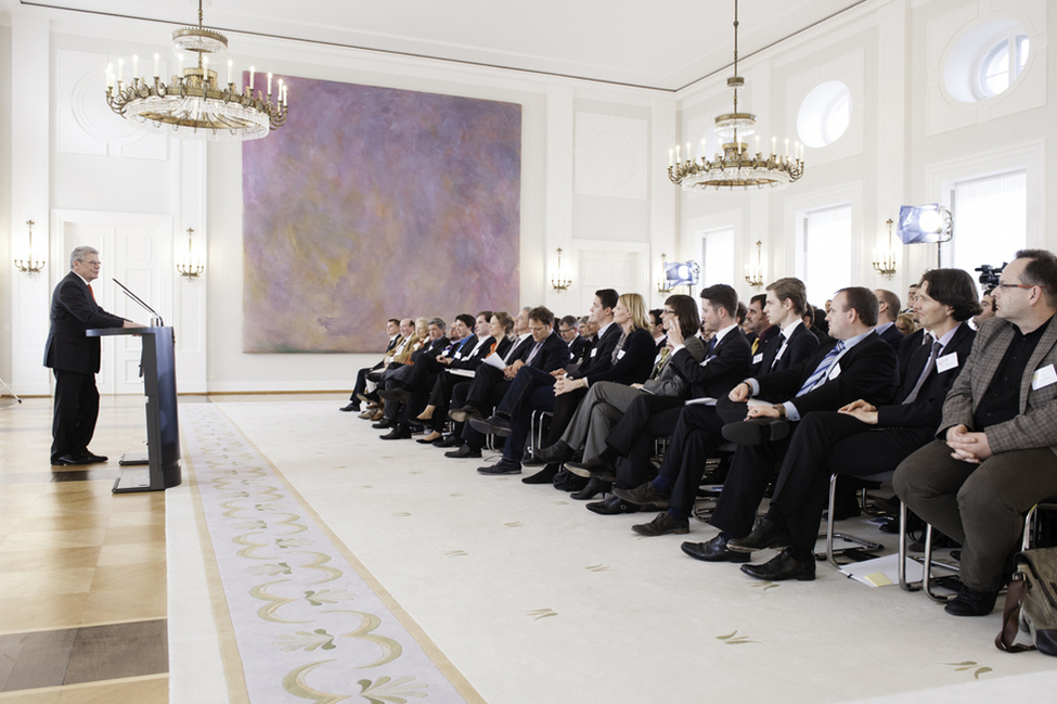 Bundespräsident Joachim Gauck bei seiner Rede