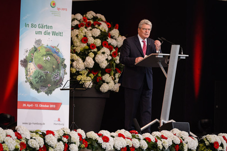 Bundespräsident Joachim Gauck bei seiner Eröffnungsrede