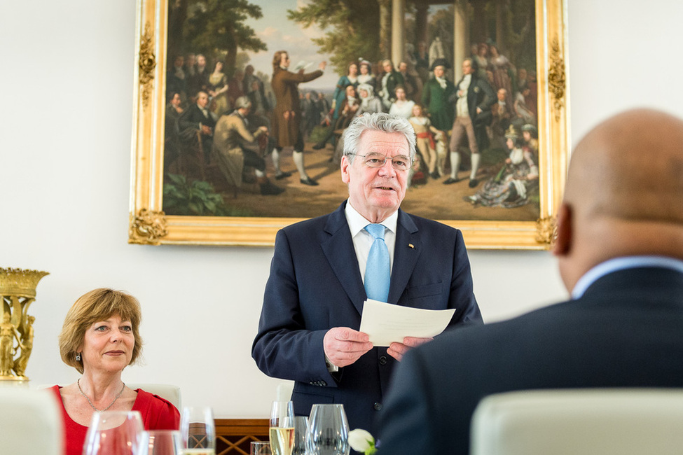 Bundespräsident Joachim Gauck bei seiner Rede im Schinkelsaal