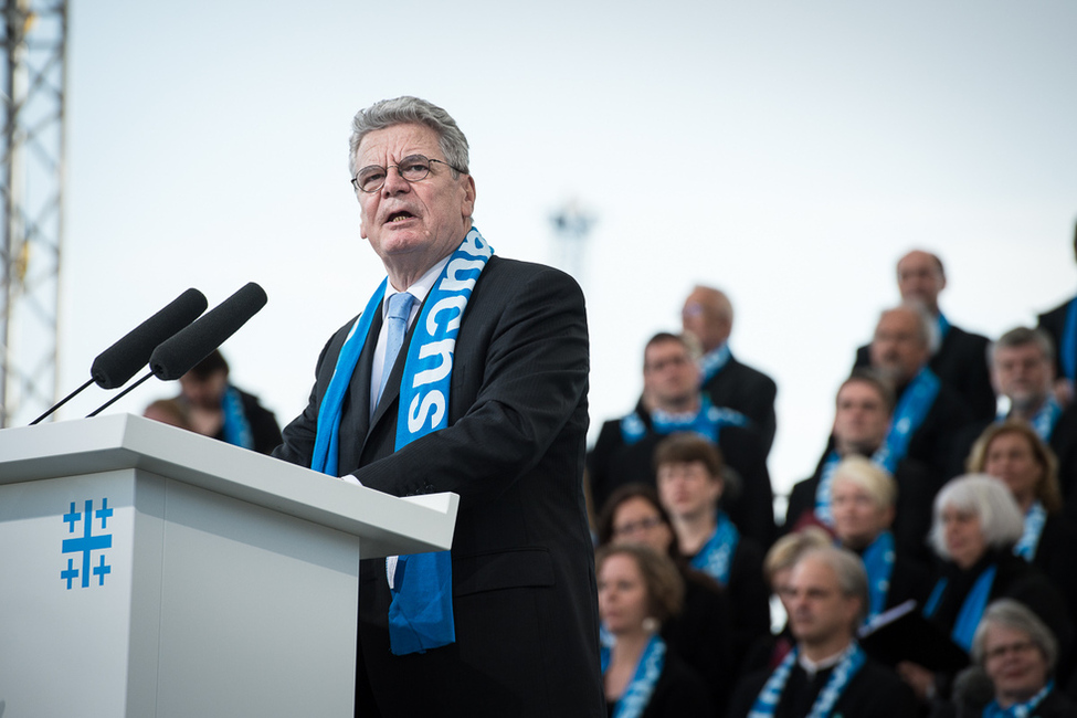 Bundespräsident Joachim Gauck bei seiner Rede