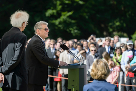 Bundespräsident Joachim Gauck bei seiner Ansprache