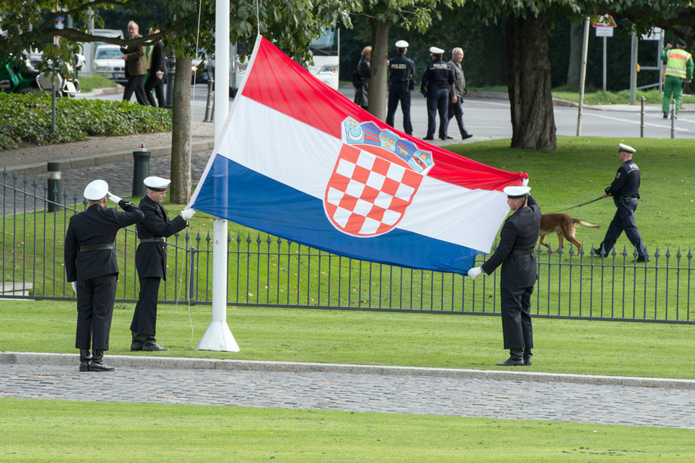 Bundespräsident Joachim Gauck akkreditiert den Botschafter der Republik Kroatien, Ranko Vilović