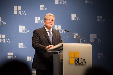 Bundespräsident Joachim Gauck bei seiner Rede