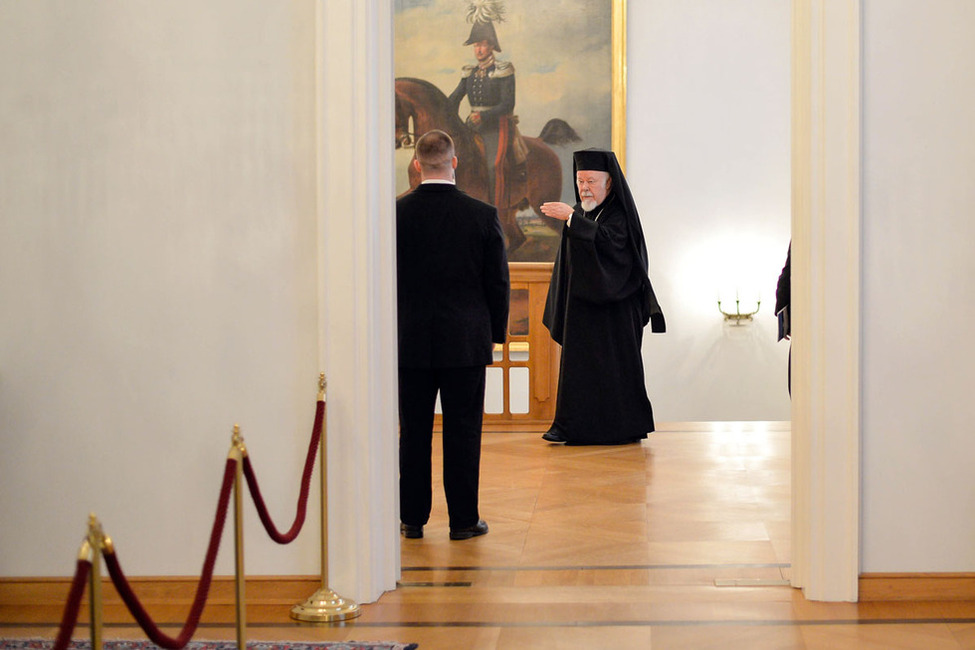 Das Oberhaupt der Griechisch-Orthodoxen Metropolie von Deutschland beim Neujahrsempfang für Repräsentanten des öffentlichen Lebens sowie engagierte Bürger