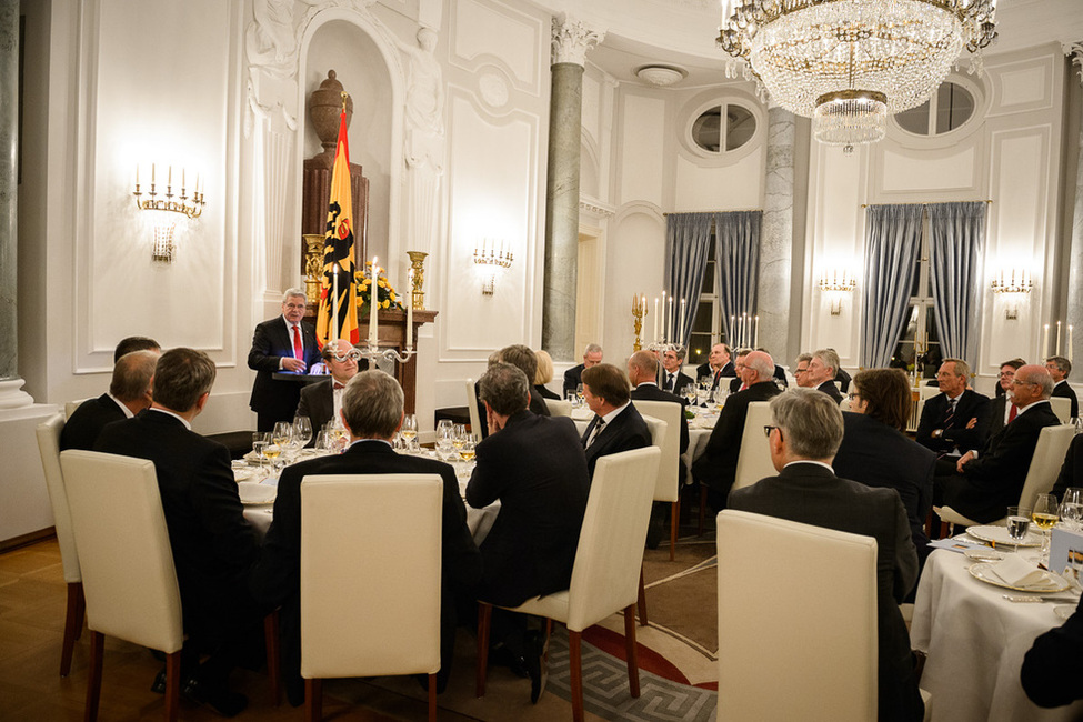 Bundespräsident Joachim Gauck bei seiner Ansprache im Langhanssaal