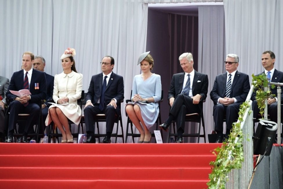 Bundespräsident Joachim Gauck bei der Gedenkveranstaltung zum 100. Jahrestag des Ausbruchs des Ersten Weltkrieges am Monument Interallié in Lüttich