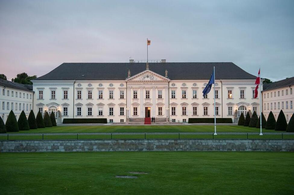 Schloss Bellevue in Erwartung der dänischen Königin Margrethe II 