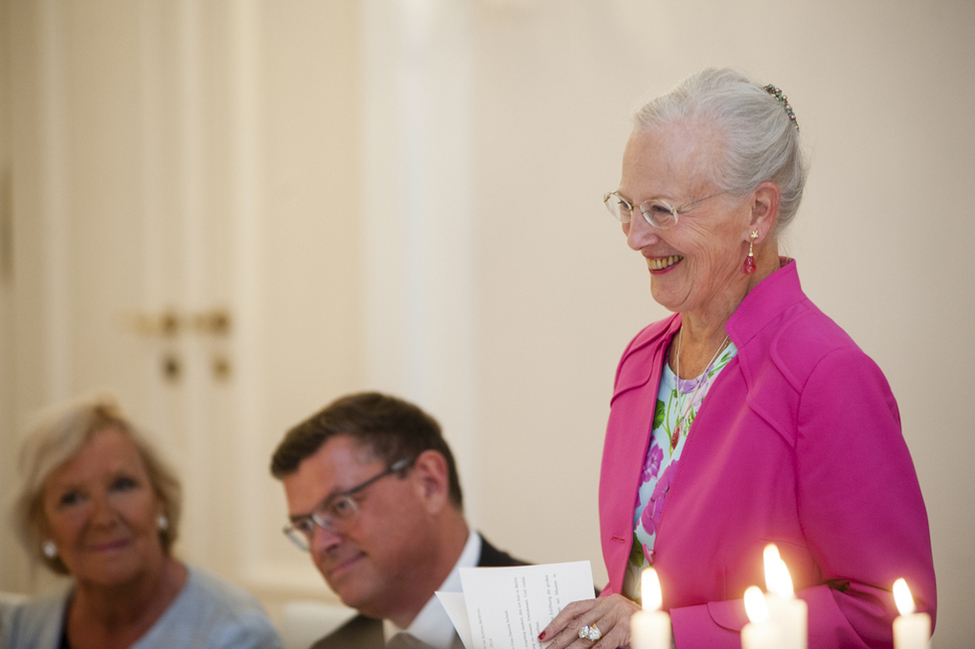 Ansprache der dänischen Königin Margrethe II im Schinkelsaal von Schloss Bellevue anlässlich des Abendessens zu ihren Ehren 