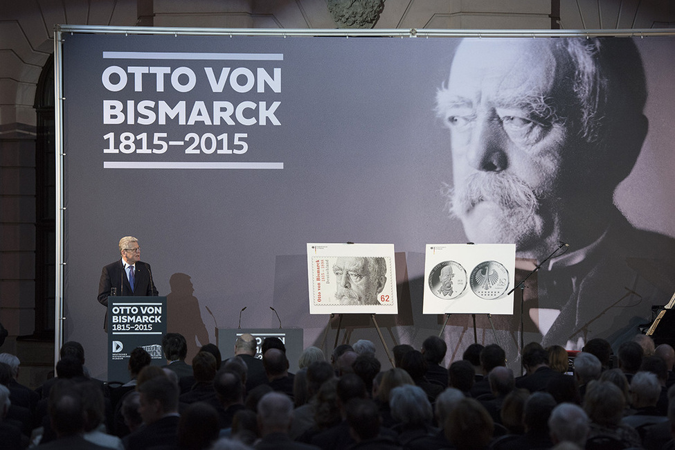Bundespräsident Joachim Gauck hält eine Rede im Deutschen Historischen Museum in Berlin bei einem Festakt anlässlich des 200. Geburtstages von Otto von Bismarck