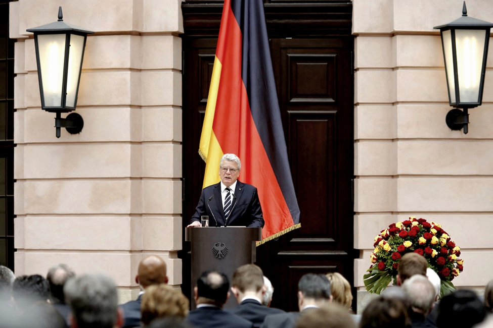 Bundespräsident Joachim Gauck hält eine Ansprache anlässlich des Gedenktages für die Opfer von Flucht und Vertreibung im Deutschen Historischen Museum in Berlin 