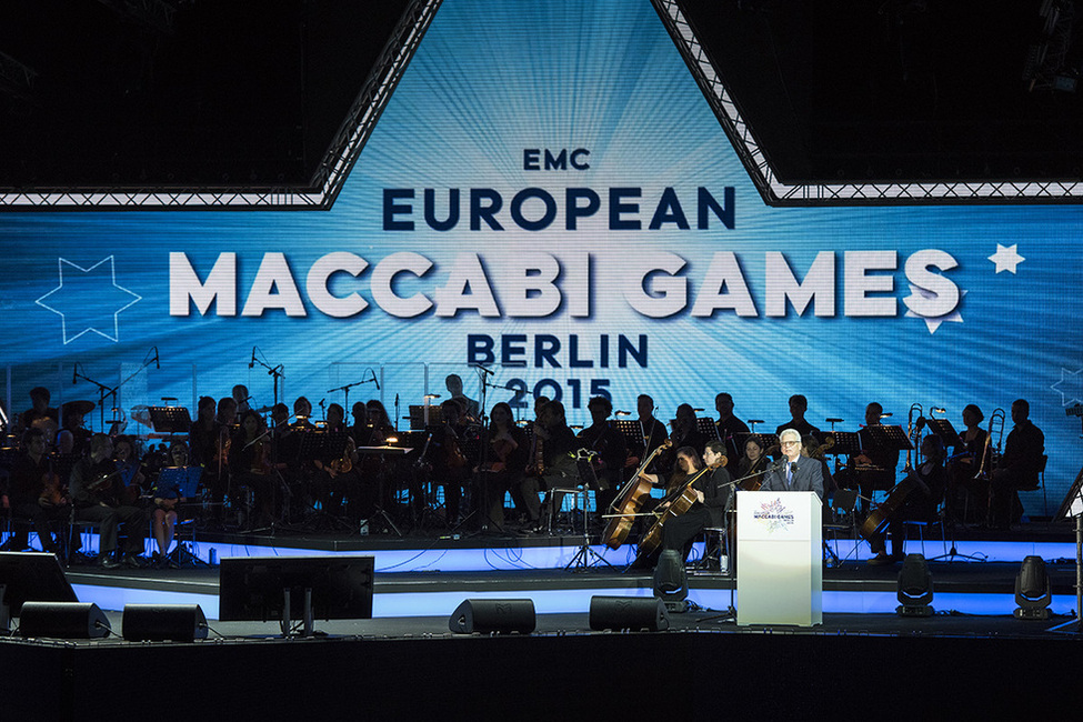 Bundespräsident Joachim Gauck eröffnet die European Maccabi Games 2015 in der Waldbühne Berlin