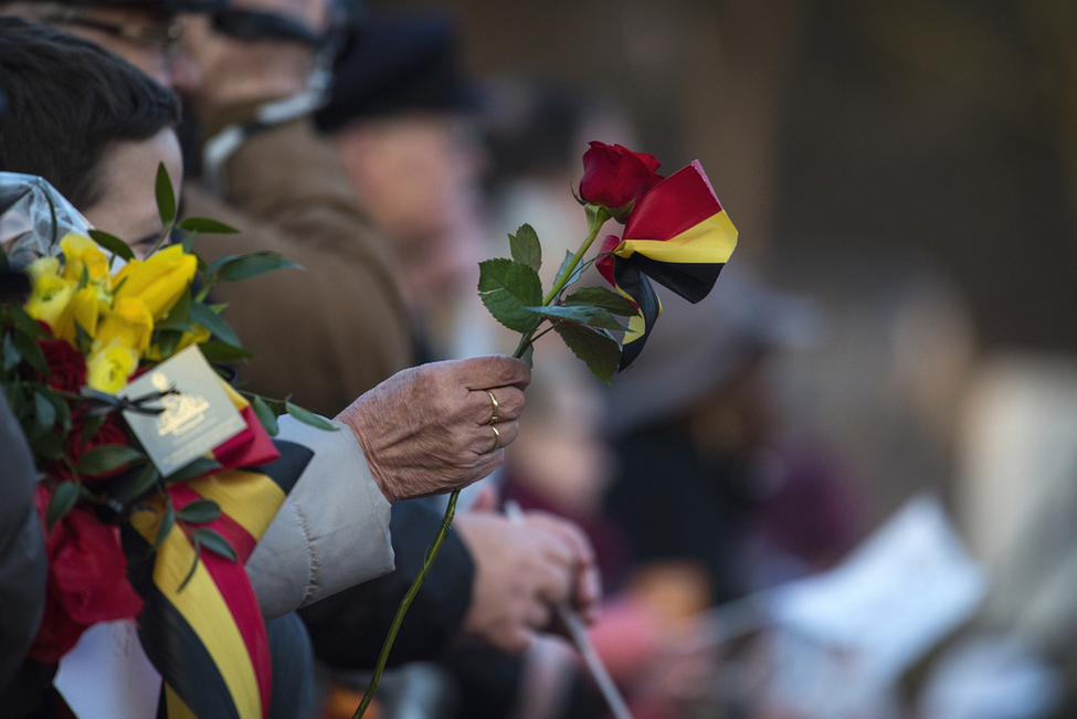 Verabschiedungszeremonie für Bundespräsident Joachim Gauck und Daniela Schadt anlässlich ihres Staatsbesuchs im Königreich Belgien