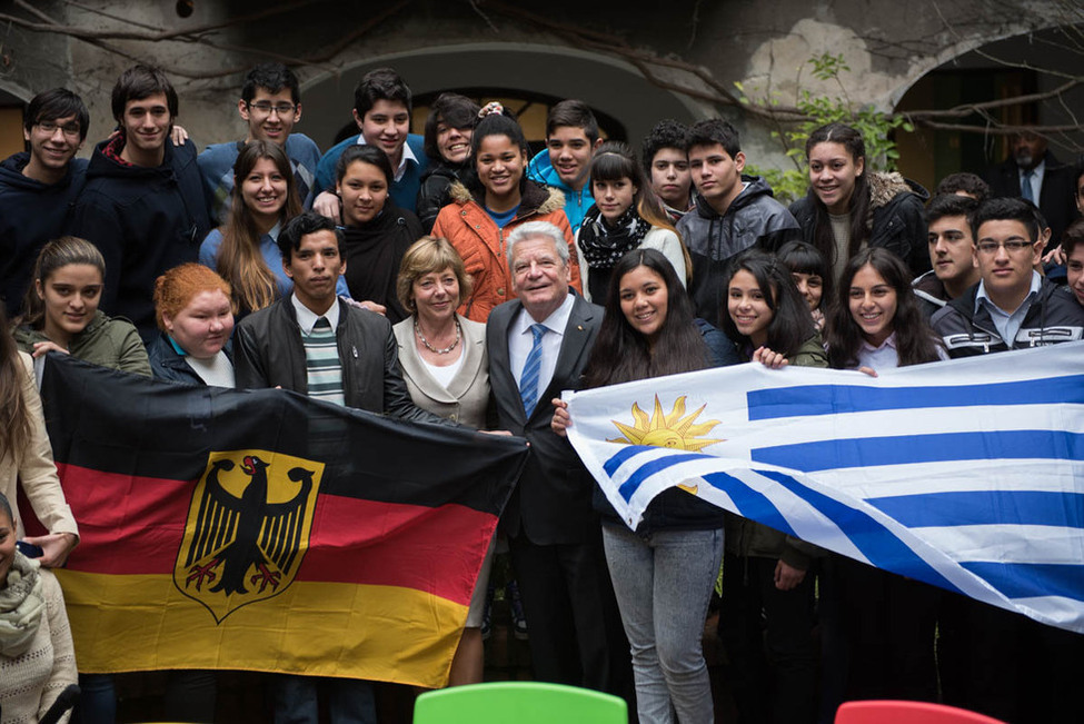 Bundespräsident Joachim Gauck besucht das Ausbildungszentrum Ánima während des Staatsbesuchs in der Republik Östlich des Uruguay ein 