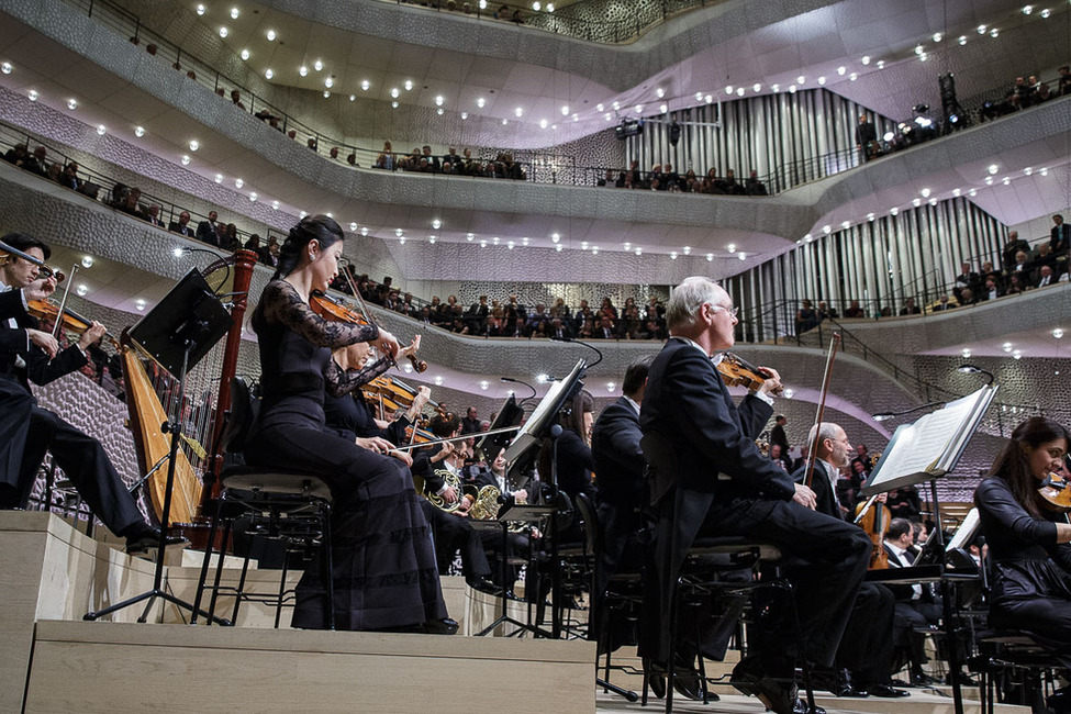 Konzert im Großen Saal der Elbphilharmonie anlässlich des Festakts zur der Eröffnung in Hamburg 