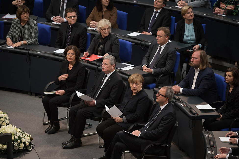 Bundespräsident Joachim Gauck nimmt an der Gedenkstunde des Deutschen Bundestages zum Tag des Gedenkens an die Opfer des Nationalsozialismus teil