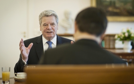 Bundespräsident Joachim Gauck im Gespräch (Archivbild)