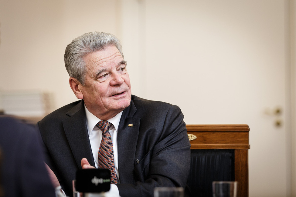 Bundespräsident Joachim Gauck im Gespräch (Archivbild)