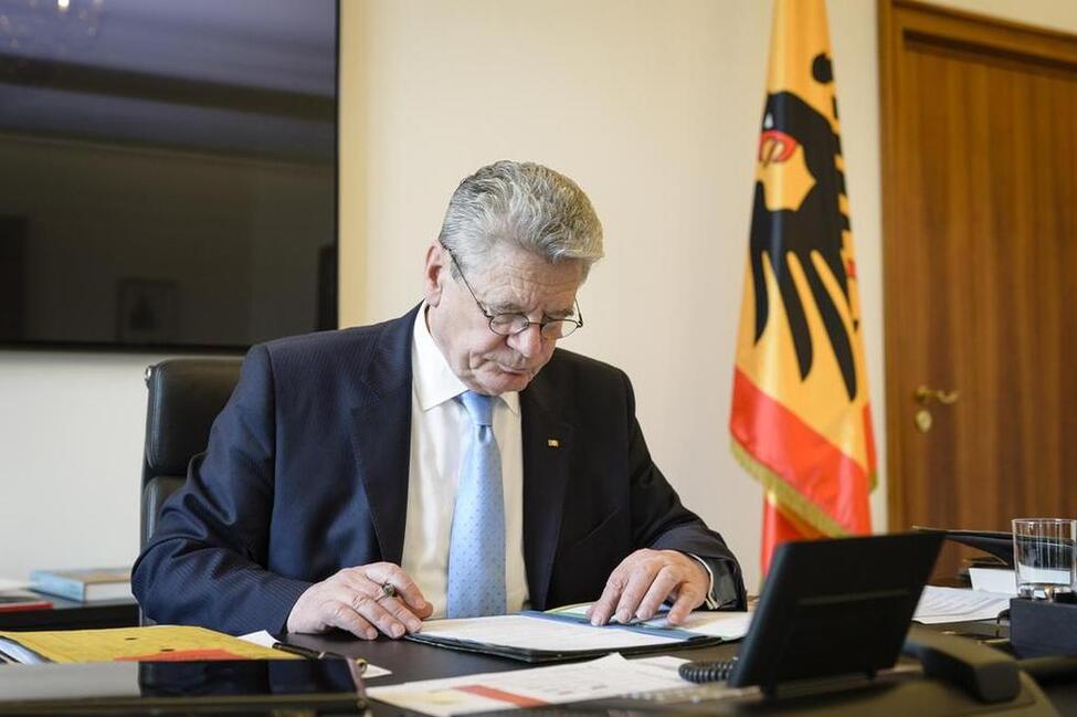 Bundespräsident Joachim Gauck in Schloss Bellevue (Archiv)