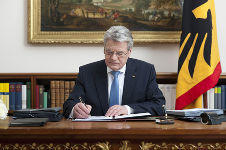 Bundespräsident Joachim Gauck in Schloss Bellevue (Archiv)