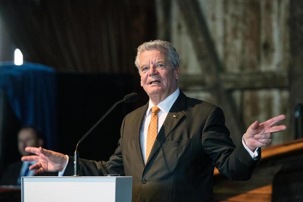 Bundespräsident Joachim Gauck bei einer Ansprache (Archivbild)