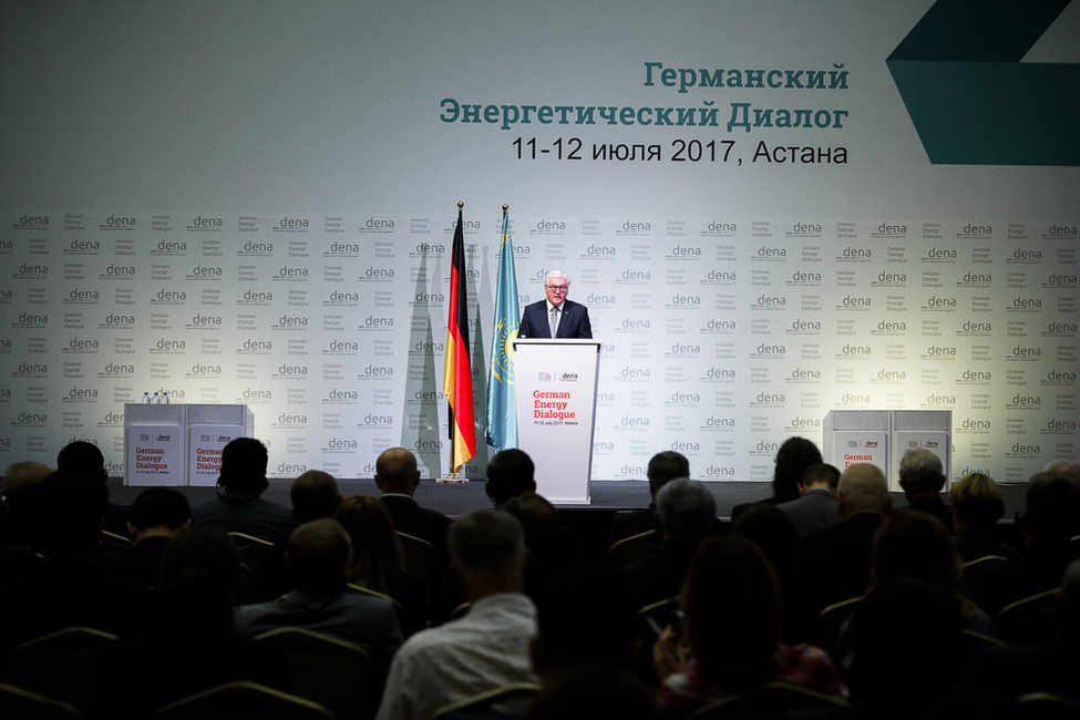 Federal President Frank-Walter Steinmeier holds a speech at the German Energy Dialogue in Astana during his visit to the Republic of Kazakhstan