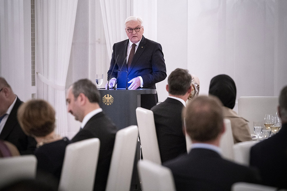 Federal President Frank-Walter Steinmeier holds a speech at the state banquet in honour of the Turkish President on the occasion of his state visit to Germany