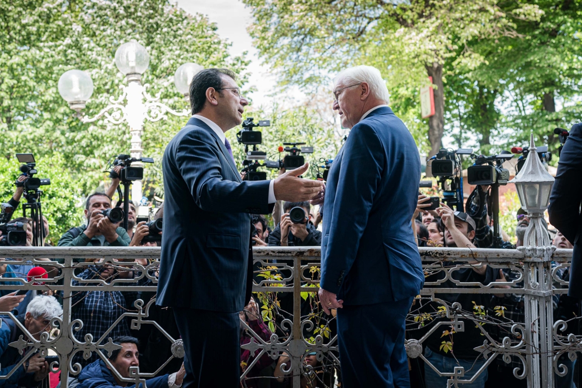 Federal President Steinmeier talks with the mayor of istanbul, Ekrem İmamoğlu, and visits the station Sirkeci 