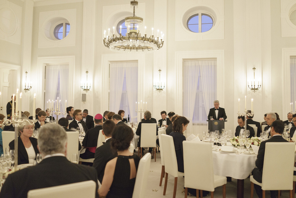 Federal President Joachim Gauck holds a speech at the state banquet in honour of the Mexican President, Enrique Peña Nieto, on the occasion of his state visit to Germany 