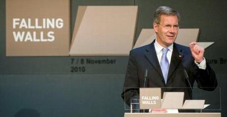 Bundespräsident Christian Wulff bei seiner Ansprache