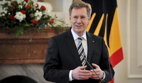 Bundespräsident Christian Wulff in Schloss Bellevue