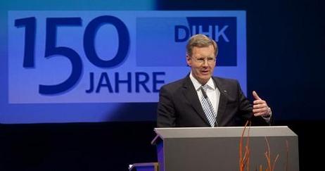 Bundespräsident Christian Wulff bei der DIHK