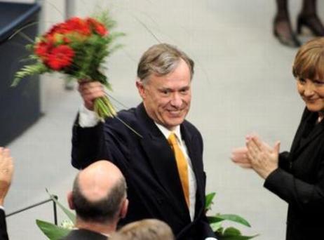 Horst Köhler nach seiner Wahl zum Bundespräsidenten