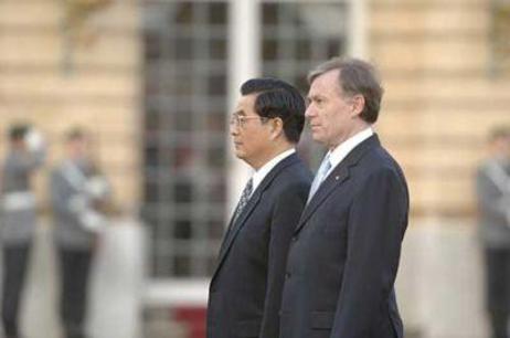 Bundespräsident Horst Köhler und der chinesische Präsident Hu Jintao 