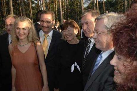 Gruppenbild mit dem Bundespräsidenten, Frau Köhler, Ministerpräsident Platzeck und Frau Jesorka