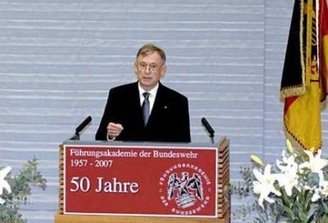 Bundespräsident Horst Köhler am Rednerpult