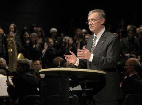 Bundespräsident Horst Köhler am Rednerpult