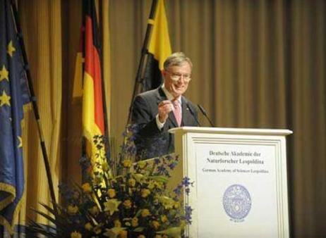 Bundespräsident Horst Köhler am Rednerpult