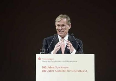 Bundespräsident Horst Köhler am Rednerpult