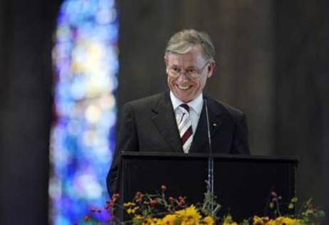 Bundespräsident Horst Köhler am Rednerpult