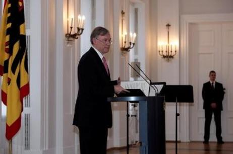 Bundespräsident Horst Köhler am Rednerpult