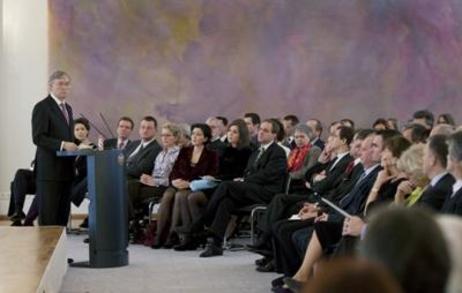 Bundespräsident Horst Köhler am Rednerpult