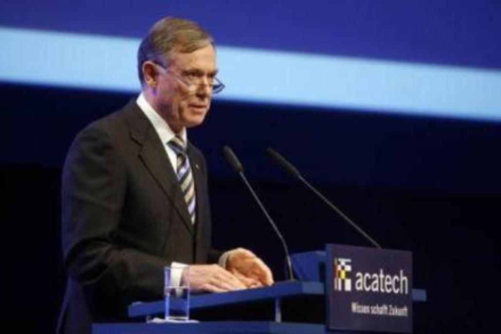 Federal President Horst Köhler speaking