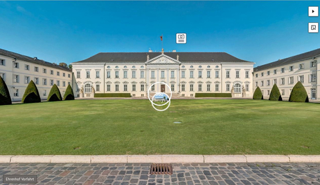 360-Grad-Rundgang durch Schloss Bellevue starten