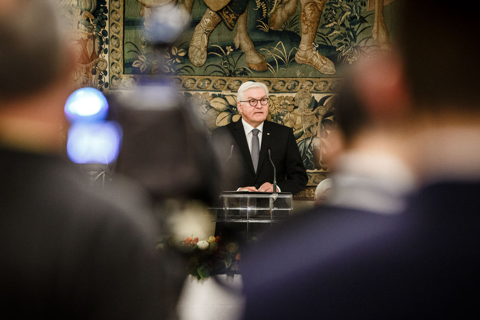 Bundespräsident Frank-Walter Steinmeier hält eine Ansprache beim Staatsbankett, gegeben vom griechischen Präsidenten Prokopios Pavlopoulos  anlässlich des Staatsbesuchs in der Hellenischen Republik