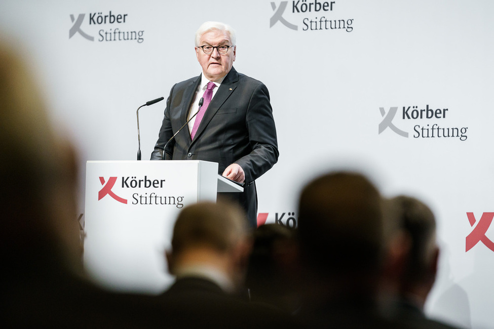 Bundespräsident Steinmeier hält eine Rede bei einer Festveranstaltung zum 60-jährigen Jubiläum des Bergedorfer Gesprächskreises der Körber-Stiftung