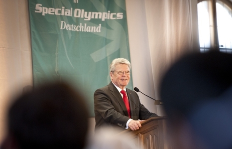 Bundespräsident Joachim Gauck bei seiner Rede (© Sandra Steins) Bundespräsident Joachim Gauck bei seiner Rede