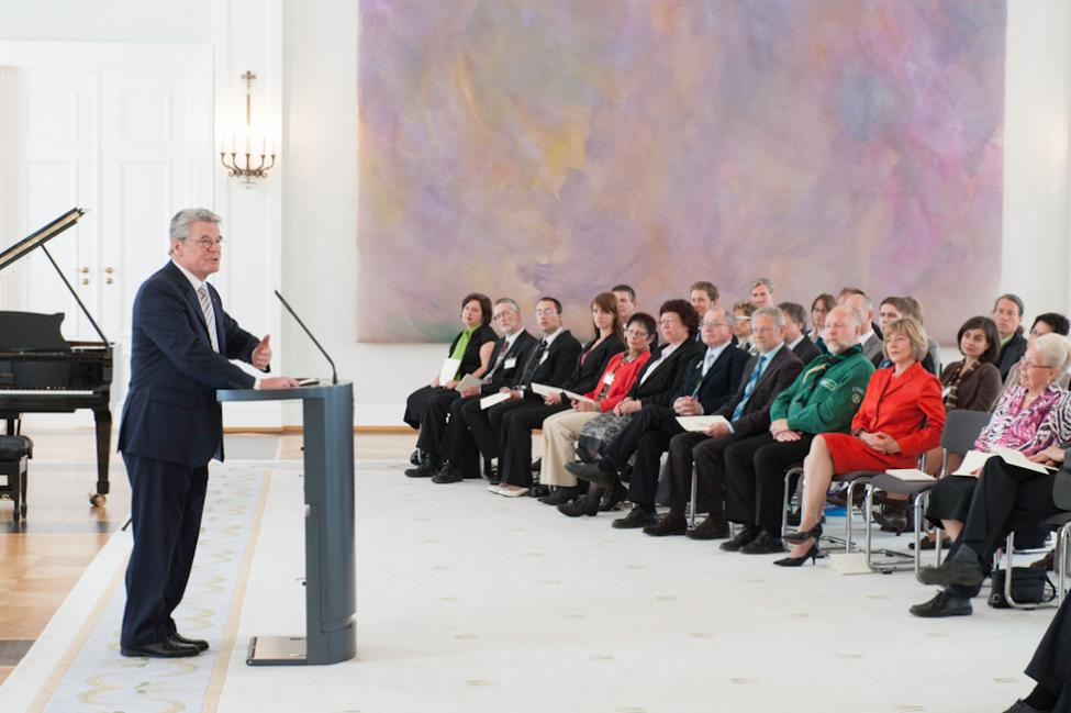 Bundespräsident Joachim Gauck bei seiner Ansprache im Großen Saal