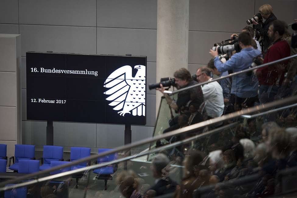 Eröffnung der 16. Bundesversammlung zur Wahl des Bundespräsidenten im Reichstagsgebäude in Berlin