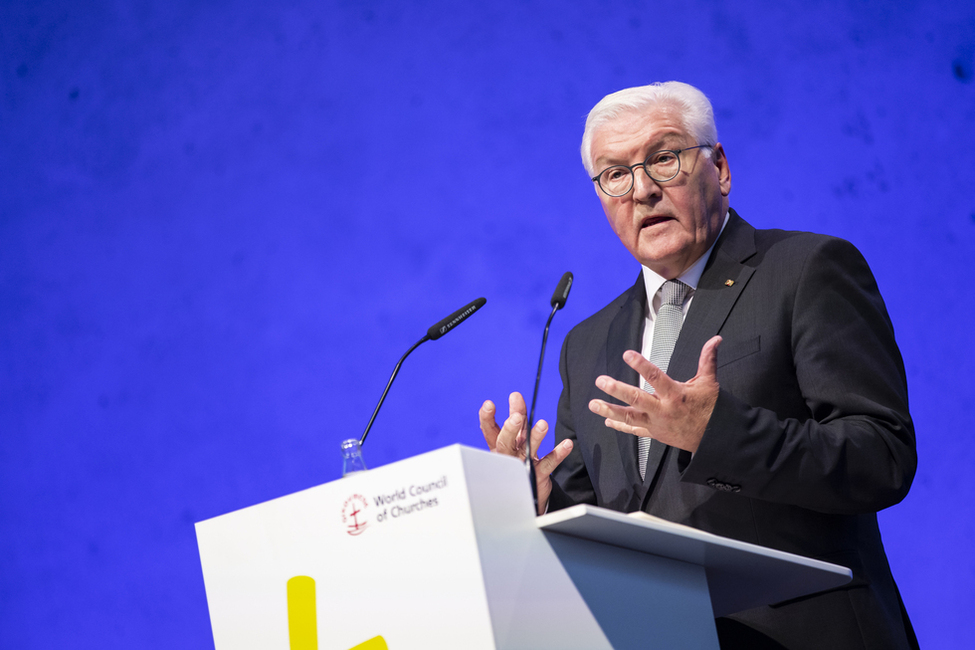 Federal President Frank-Walter Steinmeier gives a speech at the opening of the 11th Assembly of the World Council of Churches in Karlsruhe