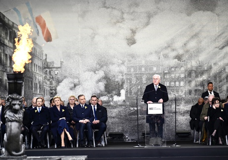 Federal President Steinmeier delivers his address at the central commemorative event marking the 80th anniversary of the Warsaw ghetto uprising